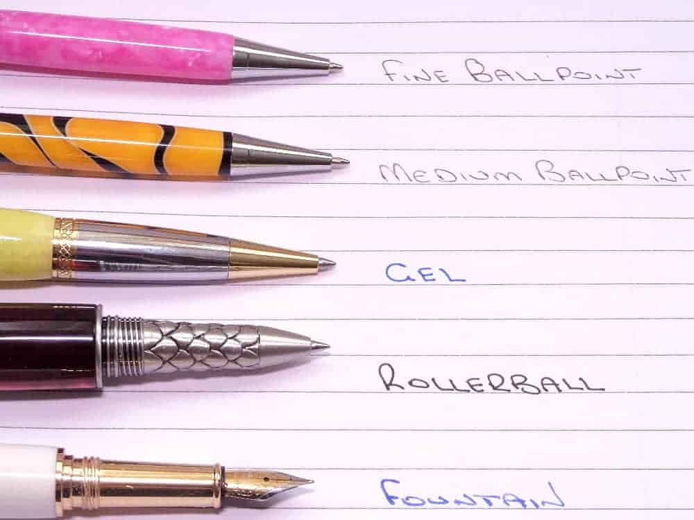 fountain pen vs ballpoint